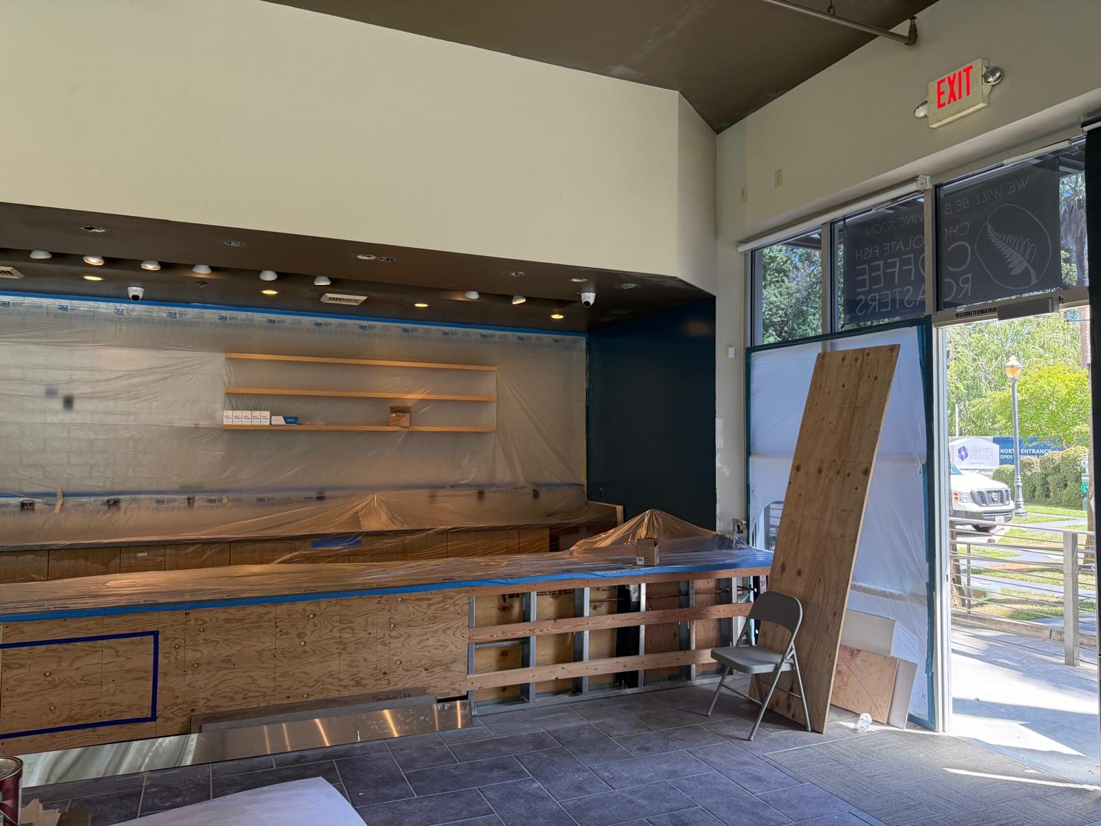 Chocolate Fish Sacramento — construction in progress 1