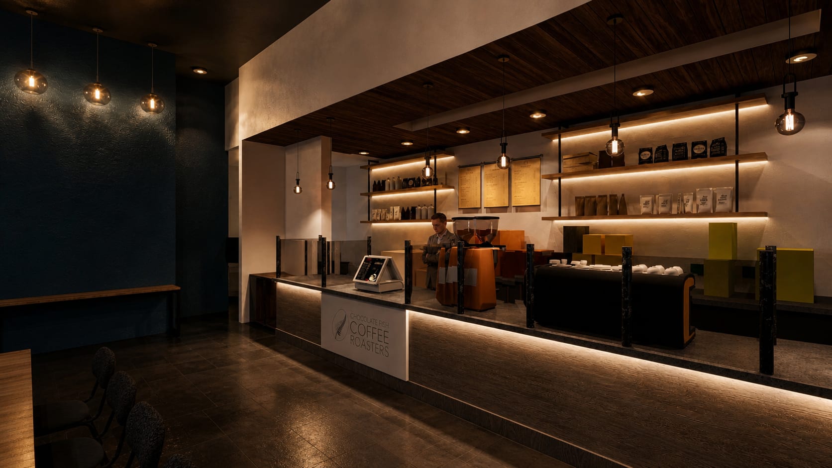 Chocolate Fish Sacramento — render 4